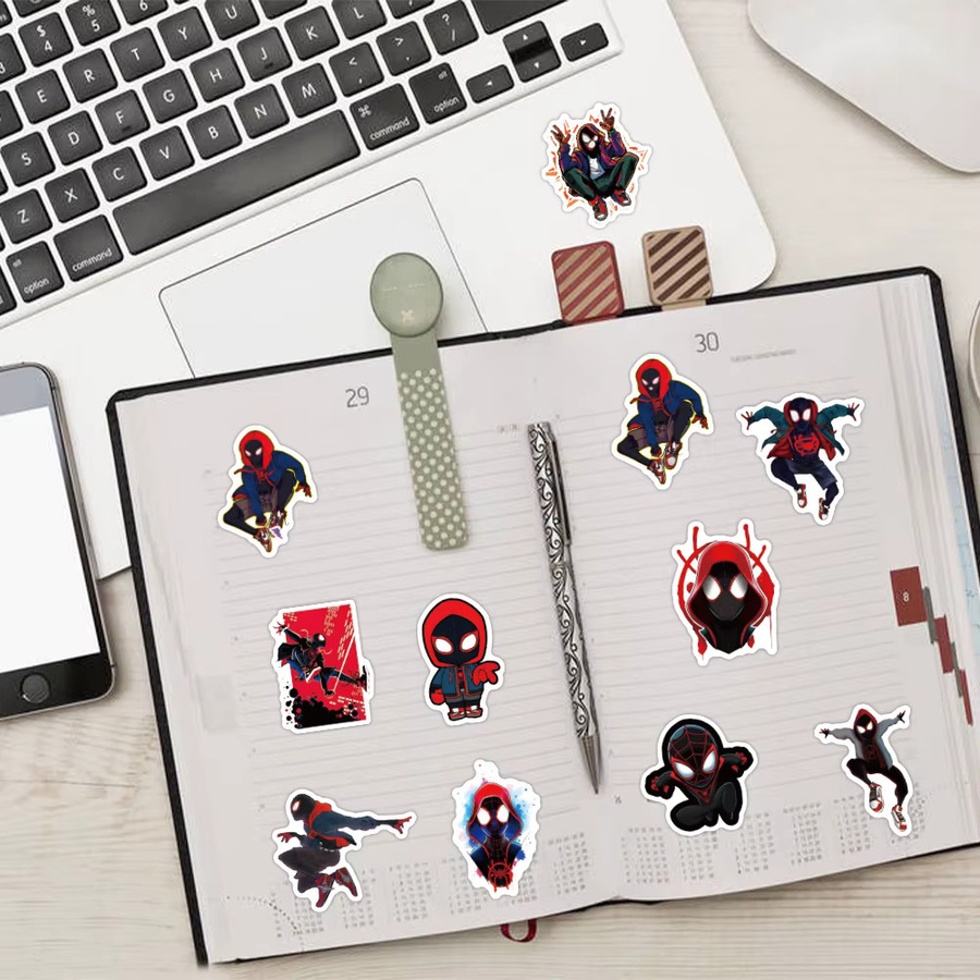 Bandai Spider-Man Wasserdichte Aufkleber für Notizbücher und Trinkbecher in Multicolour - Bild 5
