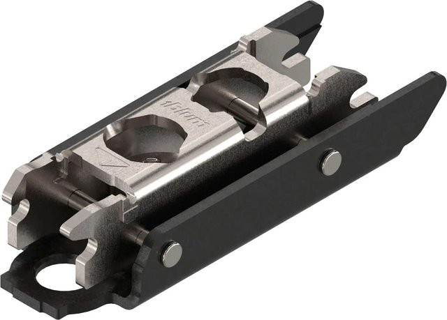 Blum Exzenter-Montageplatte Clip On Onyx Schwarz Gerade aus Edelstahl mit Schrauben und 3 mm Distanz - Bild 1