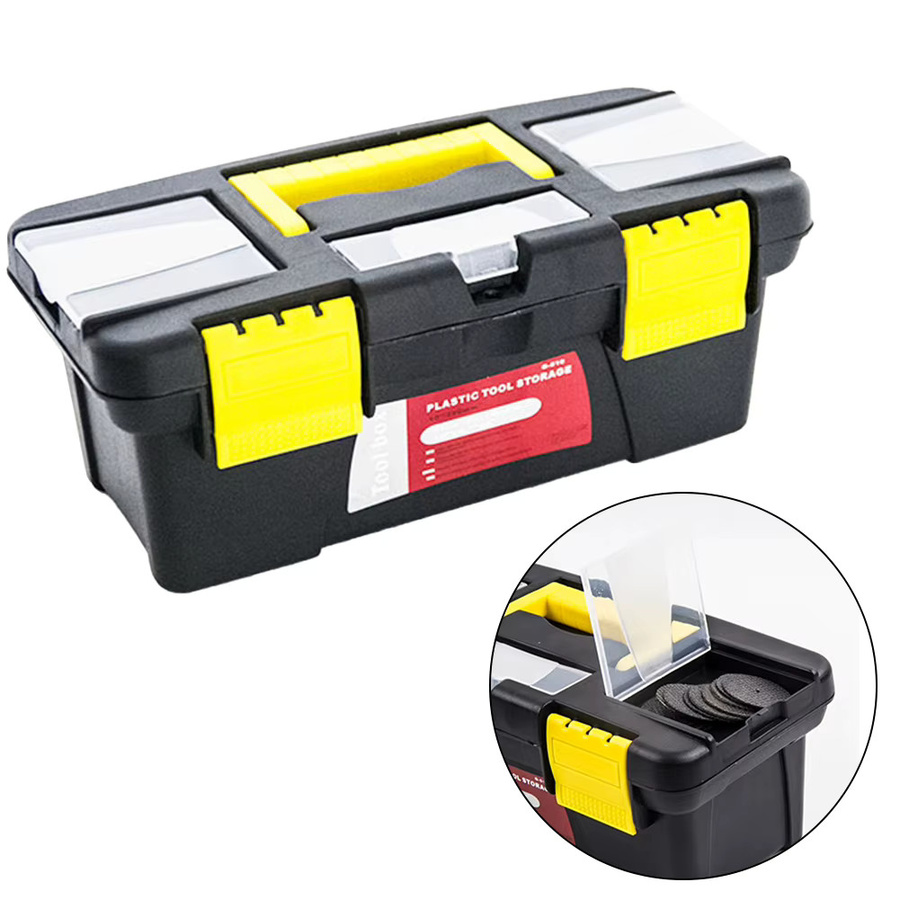 VIBRATITE Aufbewahrungsbox für Schmuckwerkzeuge und Elektriker-Werkzeug, 10 Zoll, Kunststoff, Schwarz, B/T/H: 25,0 x 12,0 x 10,0 cm - Bild 5
