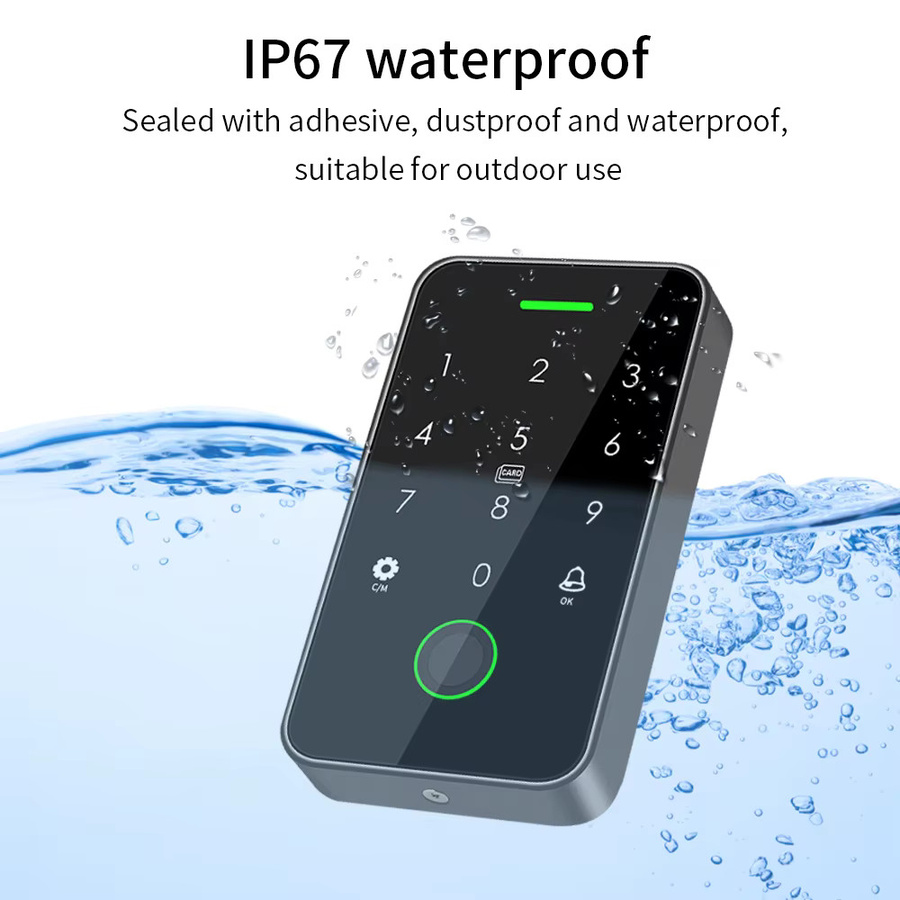 LUCKING DOOR RFID Türschloss mit NFC Bluetooth-Unterstützung, Tuya App, Tastatur und Hintergrundbeleuchtung, IP67 wasserdicht - Bild 4
