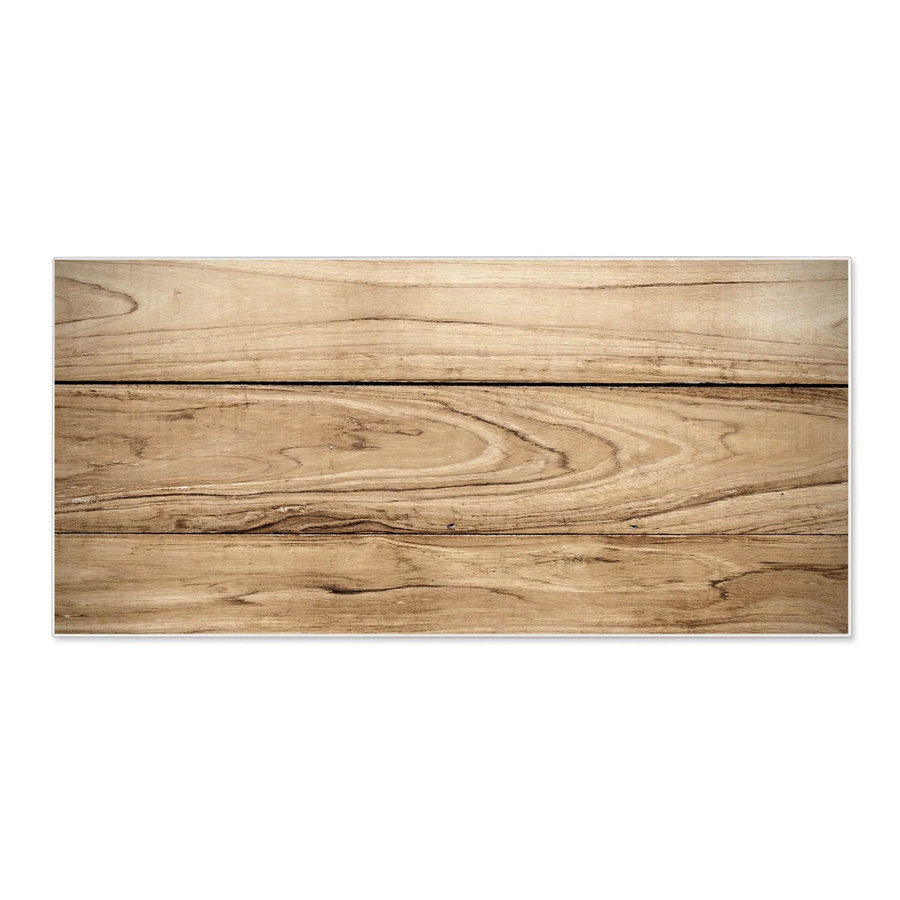 Banjado Magnettafel in Weiß mit Holzplanken-Motiv aus Metall, B/H: 78 x 37 cm, inklusive 4 Magnete - Bild 1