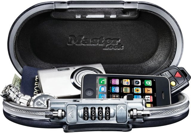 Master Lock Reise-Safe 5900EURD mit Kombinationsschloss und Stahlkabel in Grau - Bild 2
