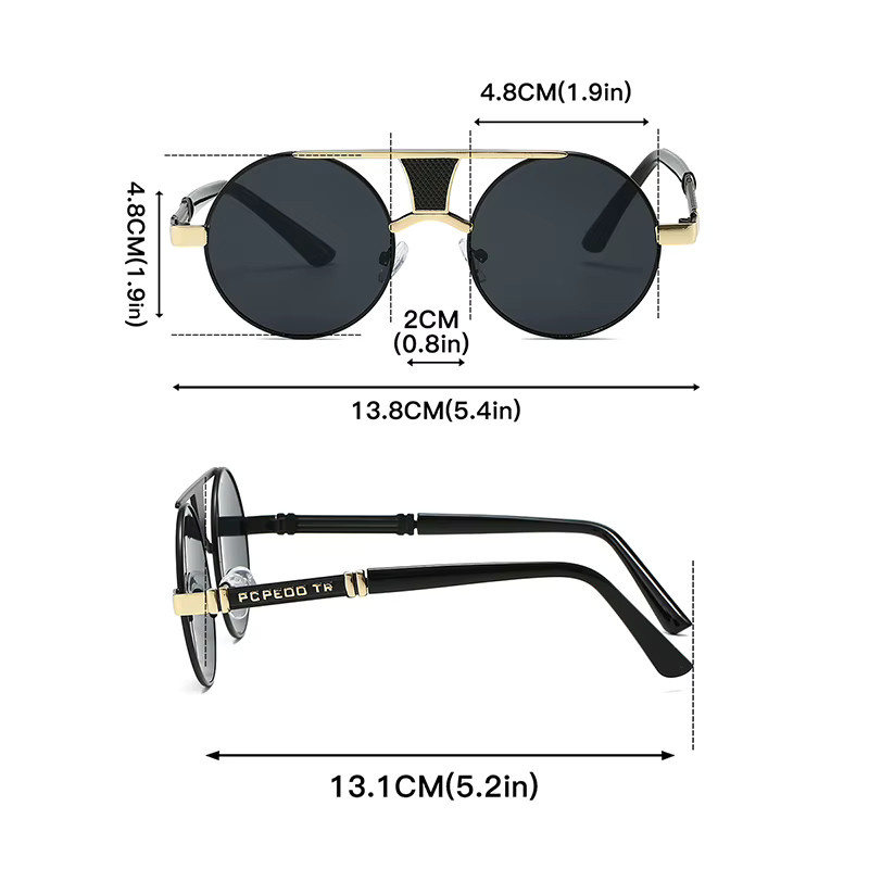 KAMMPT Sonnenbrille, Rund, Vollrand, Unisex - Bild 4