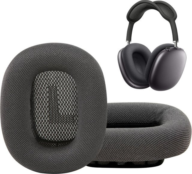 Apple Ersatz-Ohrpolster für AirPods Max Over-Ear Kopfhörer aus Mesh-Stoff mit Memory-Schaum und Magnet in Blau - Bild 1