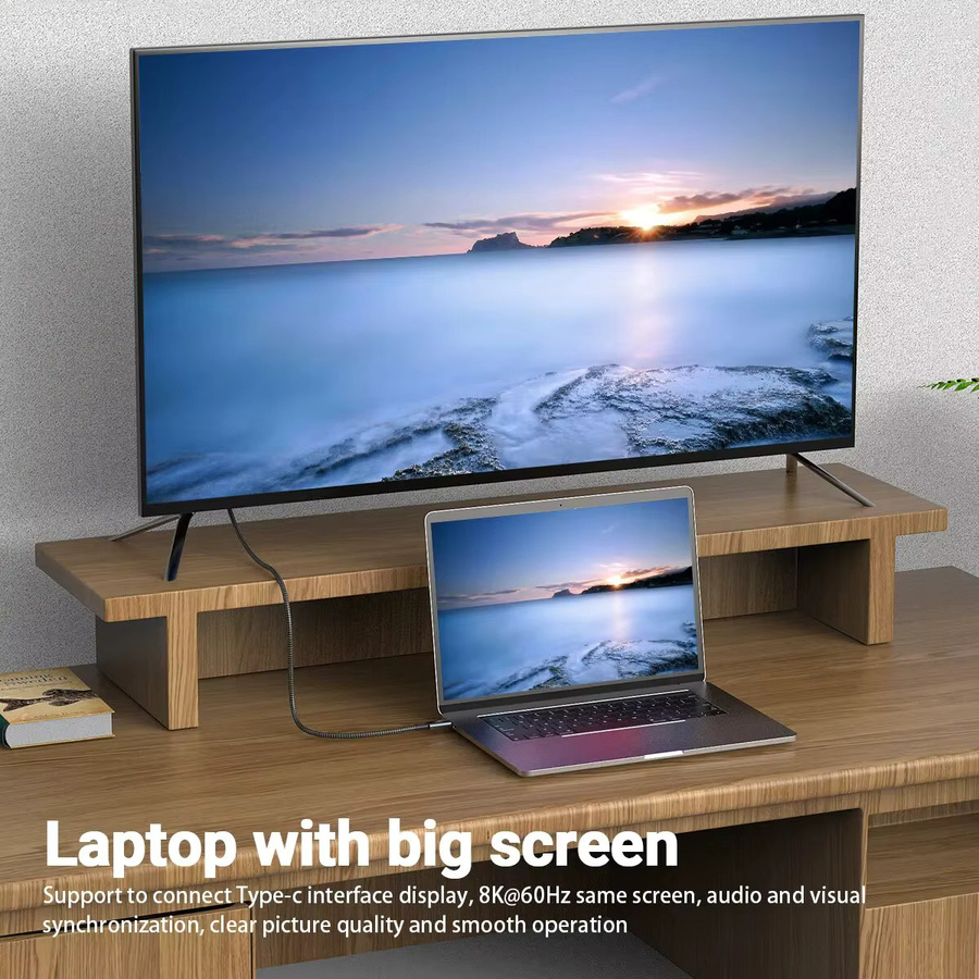 Gopala USB C auf USB C Schnellladekabel 240 W, grau, geflochten, mit 8K-Video und 40 Gbit/s für iPhone 15 Pro/Max und Samsung Galaxy S22/S23 - Bild 5