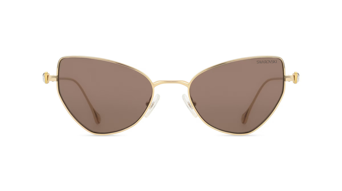 Swarovski SK7011 Sonnenbrille, Vollrand, Quadratisch, Metall, Gold, Damen - Bild 1