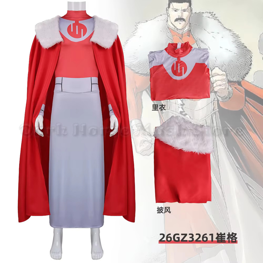 HHYRCOS Thragg Cosplay-Kostüm, Overall, Umhang, Outfit, ab 14 Jahren - Bild 3