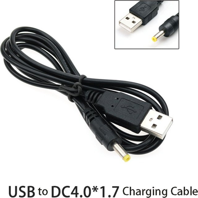 OULLX USB-Ladekabel für PSP1000 2000 3000 Spielekonsole in Schwarz, 1 m Länge - Bild 1