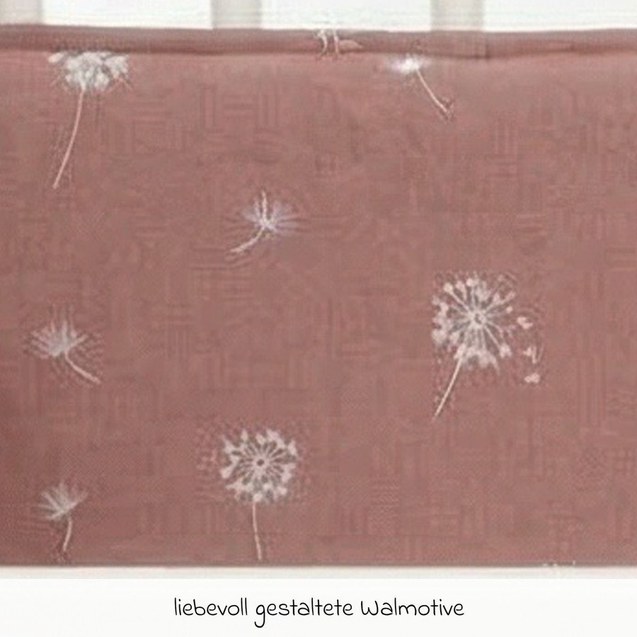 Fillikid Nestchen Nino für Beistellbett mit Pusteblume Design in Rosa, Breite: 175 cm, Höhe: 26 cm - Bild 2