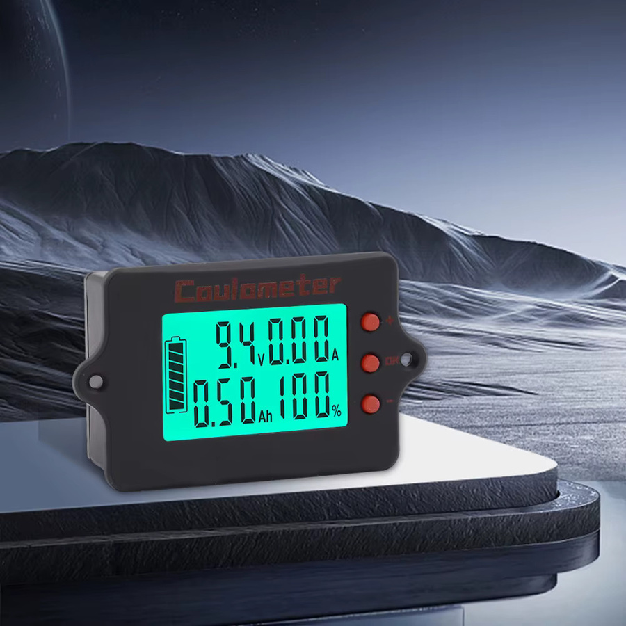 Gaqqee PZEM-037 Spannungs- und Strommesser mit Batteriestanddetektor für Wohnmobile, DC 8–120 V, Coulombmeter (10 A / 50 A / 100 A) - Bild 2
