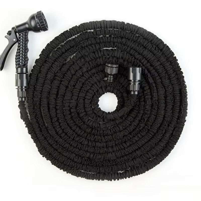 LUSQl Tragbarer Hochdruckschlauch mit 7 Spritzfunktionen in Schwarz für Autoreinigung und Gartenbewässerung - Bild 6
