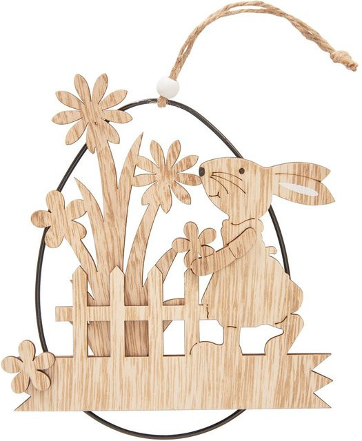 VBS Ei-Anhänger Osterhäsin in Beige für Ostern - Bild 1