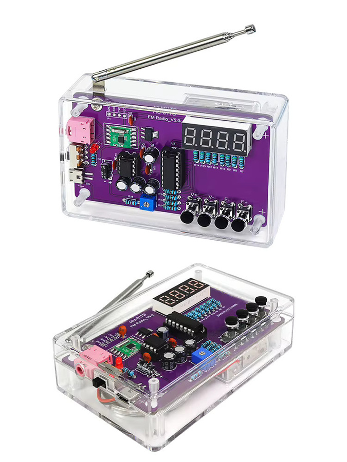 DIY FM Radio Elektronik-Bausatz mit digitalem Display und einstellbarer Frequenz 87-108 MHz RDA5807 Lötsatz - Bild 4