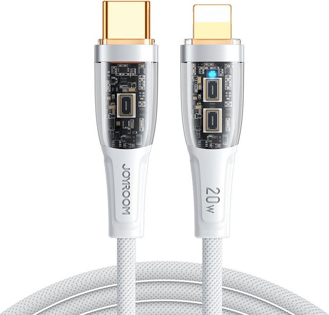 Joyroom USB-C auf Lightning Daten- und Ladekabel S-CL020A3, 20W, Weiß, 1,2m - Bild 1