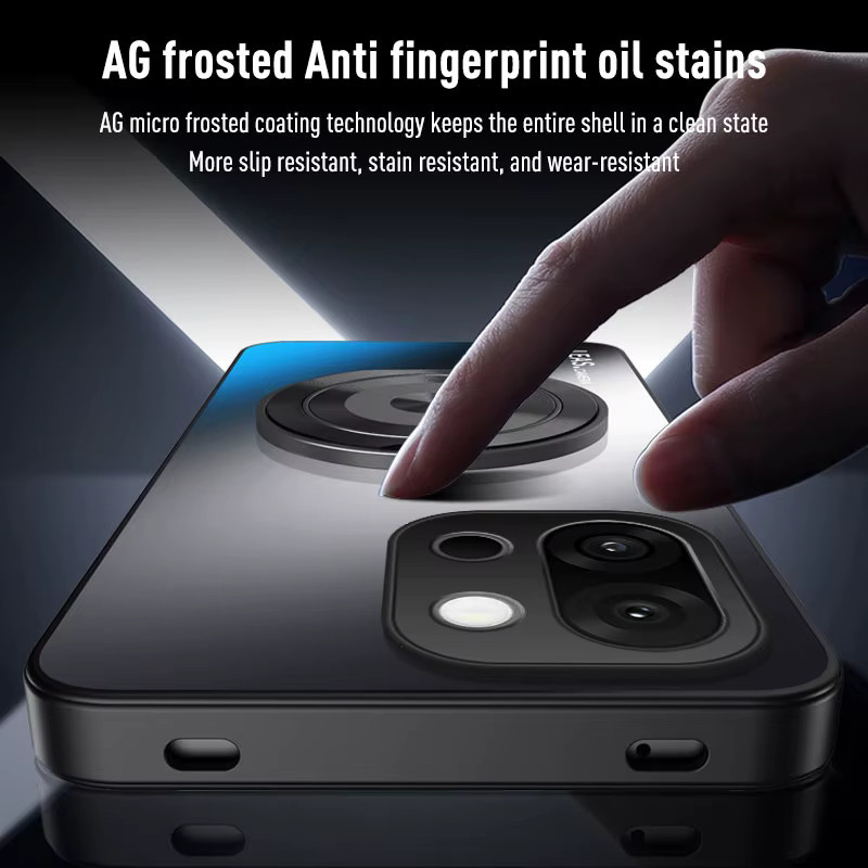 Stoßfeste OnePlus 15 Schutzhülle mit mattem AG-Finish und Standfunktion aus TPU und PC in Schwarz oder Weiß - Bild 3