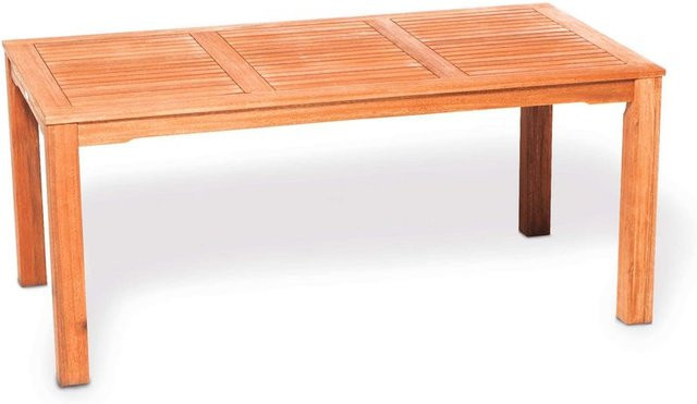 Merxx Gartentisch aus Eukalyptusholz, rechteckig, Braun, B: 170 cm, T: 90 cm, H: 74 cm - Bild 1