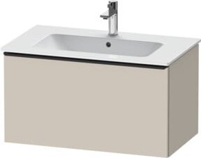Duravit Waschtischunterschrank D-Neo wandhängend in Weiß und Beige mit einer Auszug, B/T/H: 81 x 46,2 x 44 cm - Bild 1