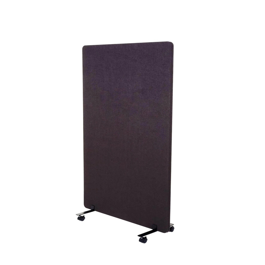 Proregal Akustik-Trennwand Doppelwandig Rollbar als Büro-Sichtschutz und Pinnwand, Farbe: Braun-Grau, H x B x T: 127 x 80 x 39 cm - Bild 2
