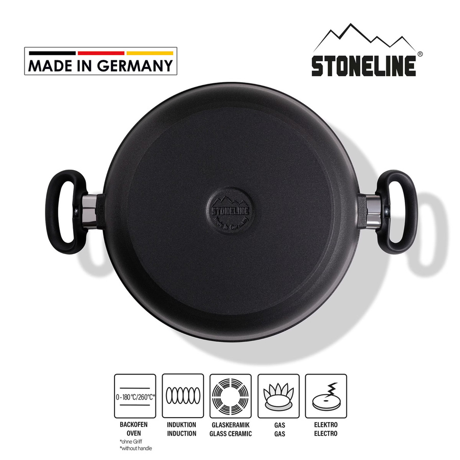 Stoneline Kochtopf mit Deckel Schwarz Durchmesser: 26 cm - Bild 2