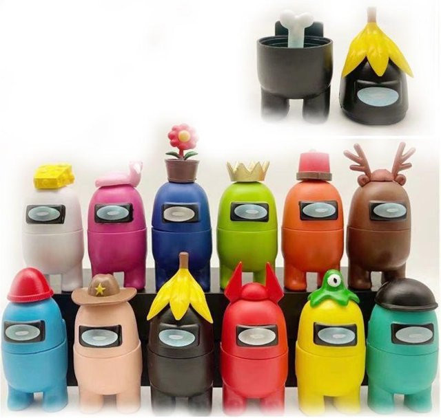 RusticLoom Among Us Actionfigur, Crewmitglied Betrüger, 12-teiliges Set - Bild 1