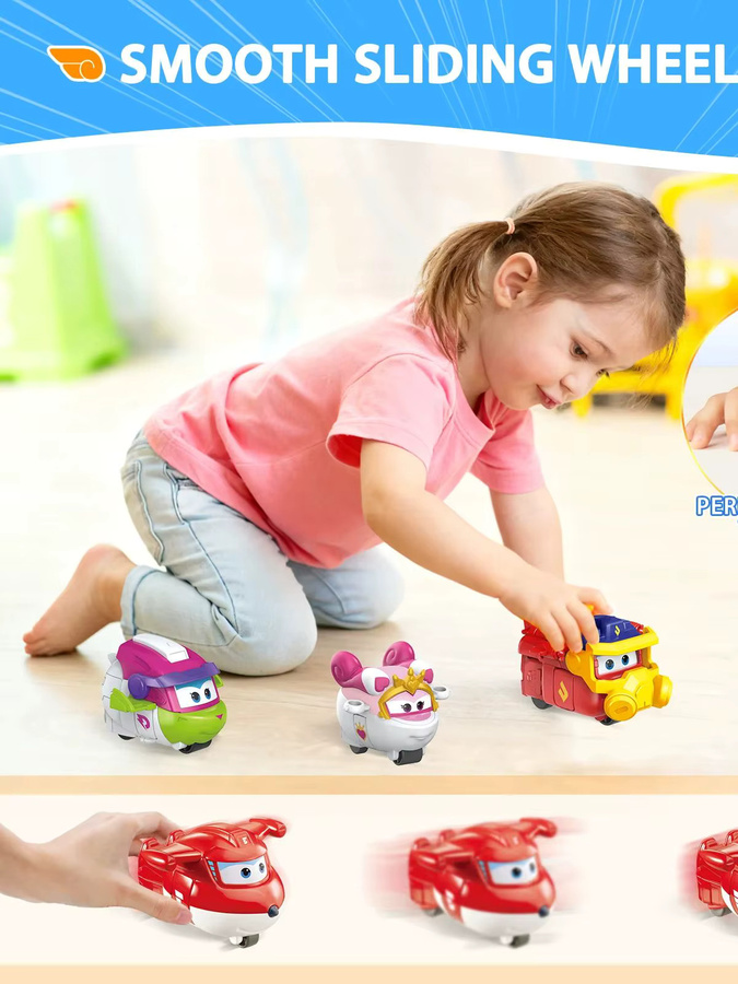 Alpha Group Super Wings, 15-teiliges Set, Transformierbare Flugzeug-Roboter-Figuren, ab 3 Jahren - Bild 5