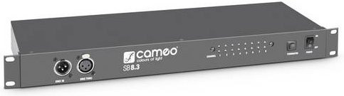 Cameo CLSB83 DMX Splitter 8-Kanal in 19 Zoll-Bauform, Schwarz - Bild 1
