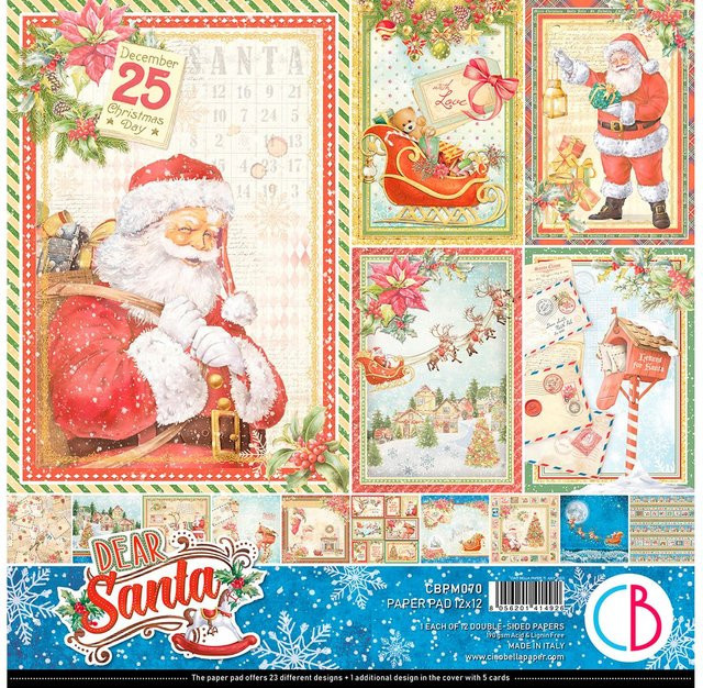 Scrapbook-Papier Dear Santa in Multicolor - Bild 1
