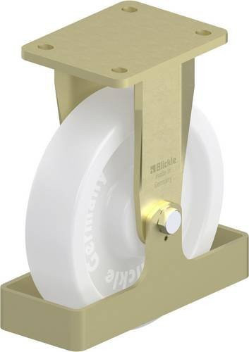 Blickle Schwerlast-Bockrolle BS-SPO 200G-FS mit 200 mm Rad-Durchmesser und 1500 kg Tragfähigkeit in Stahl - Bild 1