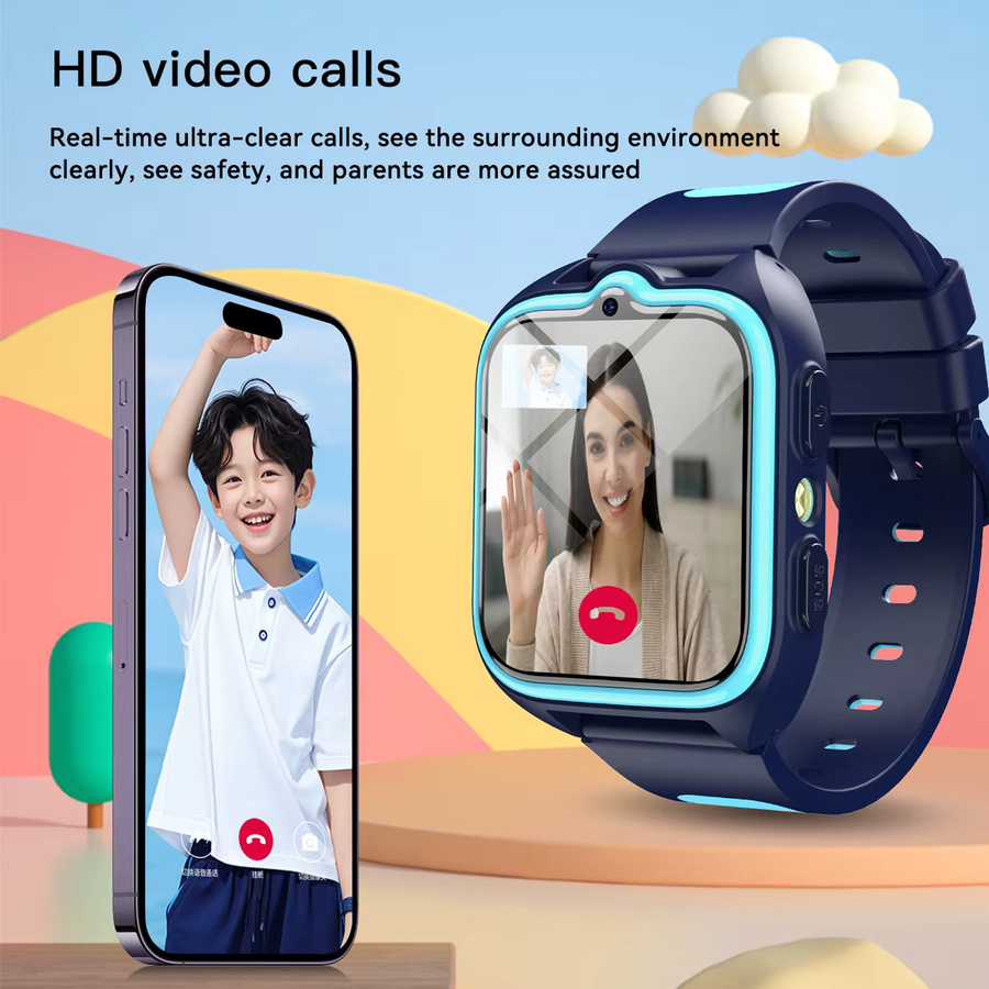Blackview Z30 Kinder-Smartwatch in Blau mit GPS, WiFi und 4G-Videoanruf sowie dreifacher KI-Positionierung - Bild 3