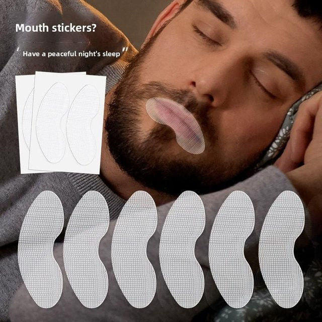 Binchi Health Technology Mundpflaster, 30 Stück, Schwarz - Bild 1