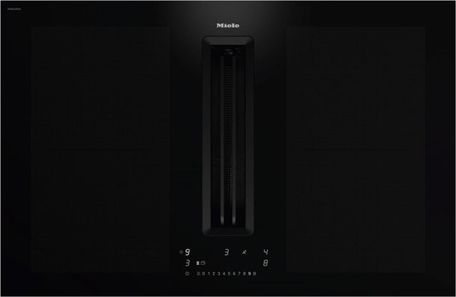 Miele KMDA 7676 FL-A Autark-Induktionsfeld mit Dunstabzug in Schwarz mit Umluftbetrieb und Topferkennung - Bild 1