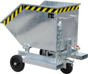 Bauer Südlohn Späne-Kastenwagen SKW-ET 250, feuerverzinkt, silber - Bild 1