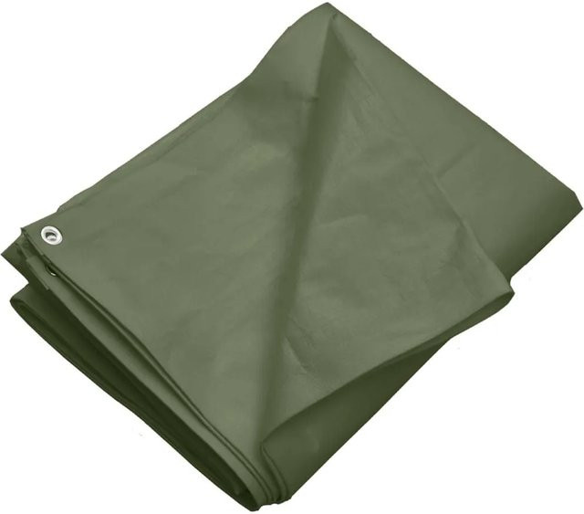 vidaXL Abdeckplane aus HDPE in Grün mit 260 g/m², B/T: 600 x 600 cm - Bild 1
