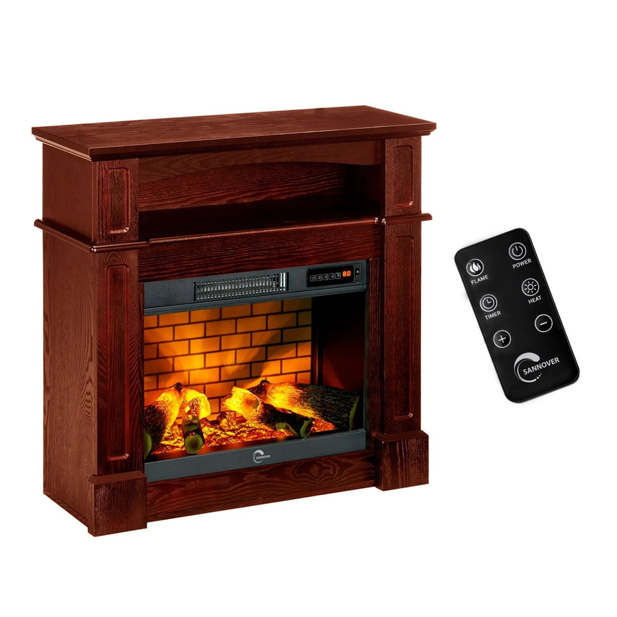 Sannover Elektroofen-Kamin Sifora 2000 W in Braun, B/T/H: 80,5 x 30 x 81 cm, Holzoptik - Bild 2