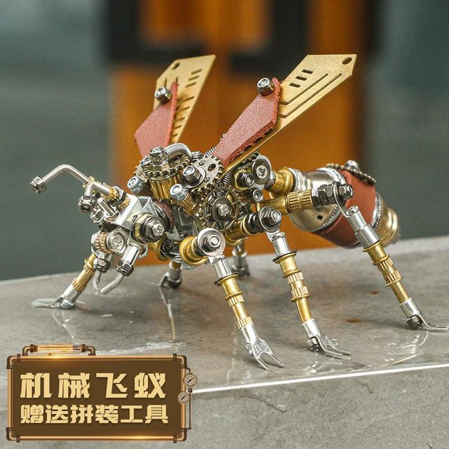 Yiran toy 1 Mechanische Insekten-Serie Figur Steampunk-Stil Metall - Bild 1