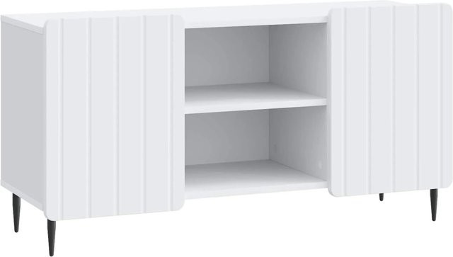 vidaXL TV-Schrank Weiß Modern aus Holzwerkstoff B/T/H: 102 x 34,5 x 52 cm - Bild 1