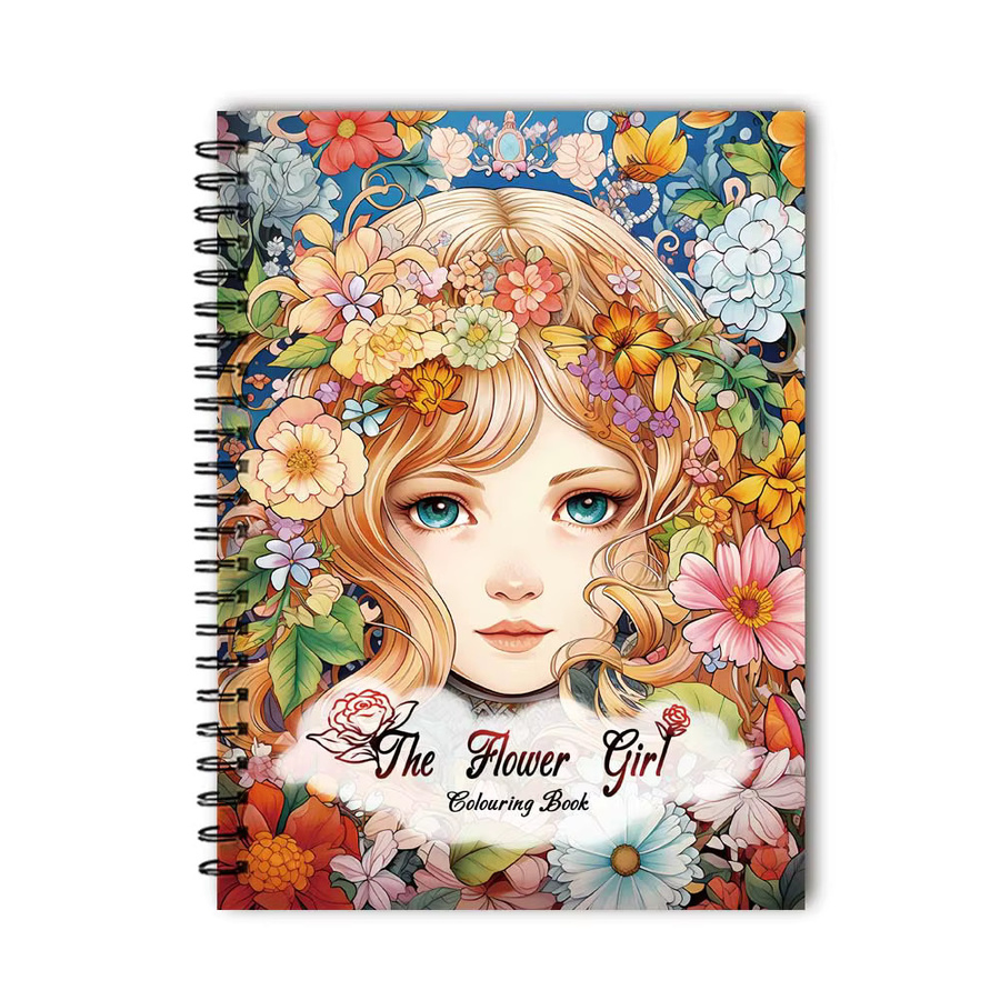 Malbuch für Blumenmädchen mit 30 verschiedenen Mustern für Teenager, buntes Malbuch aus 100 g/m2 dickem Papier - Bild 2