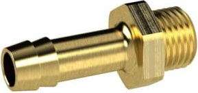 Riegler Einschraubschlauchtülle aus Messing in Gold, G 3/8, für Schlauch LW 8 mm, SW 19 - Bild 1