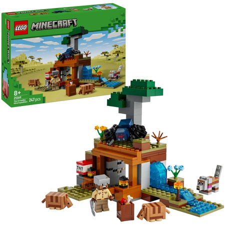 LEGO Minecraft Die Expedition zur Gürteltiermine Konstruktionsspielzeug ab 8 Jahren