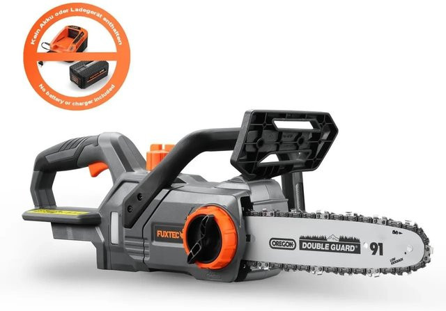 FUXTEC 20V Akku Kettensäge FX-E1KS20 in Schwarz mit 3/8 Zoll Kettenteilung - Bild 1