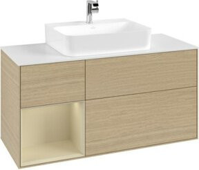 V&B Waschtischunterschrank Finion in Beige, lackiert, Breite: 120 cm, Tiefe: 50,1 cm, Höhe: 50,1 cm - Bild 1