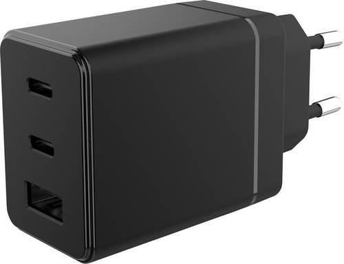 HN Power HNP67EU-2C1A USB Ladegerät 67W GaN mit USB-C und USB-A in Schwarz - Bild 1