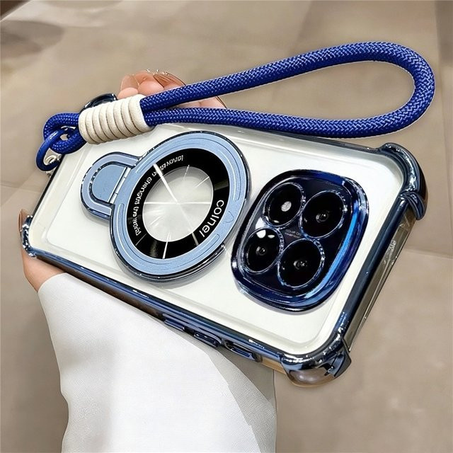 Transparente Stoßfeste Seil-Lanyard-Handyhülle für Xiaomi Redmi Note 14 Pro Plus, 14S und 15 Pro (4G/5G) - Bild 1