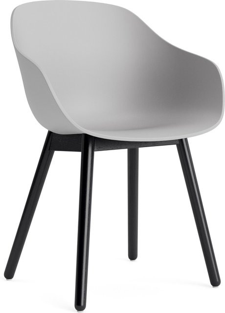 HAY About A Chair AAC 212 mit Armlehnen in Grau aus Holz mit organischem Design und mattem Finish - Bild 1