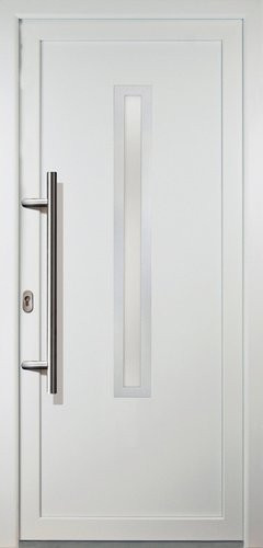 Meeth Kunststoff-Haustür Signum Exklusiv in Weiß mit satiniertem Glaseinsatz, modern, B/T/H: 98,0 x 36,26 x 200,0 cm - Bild 1