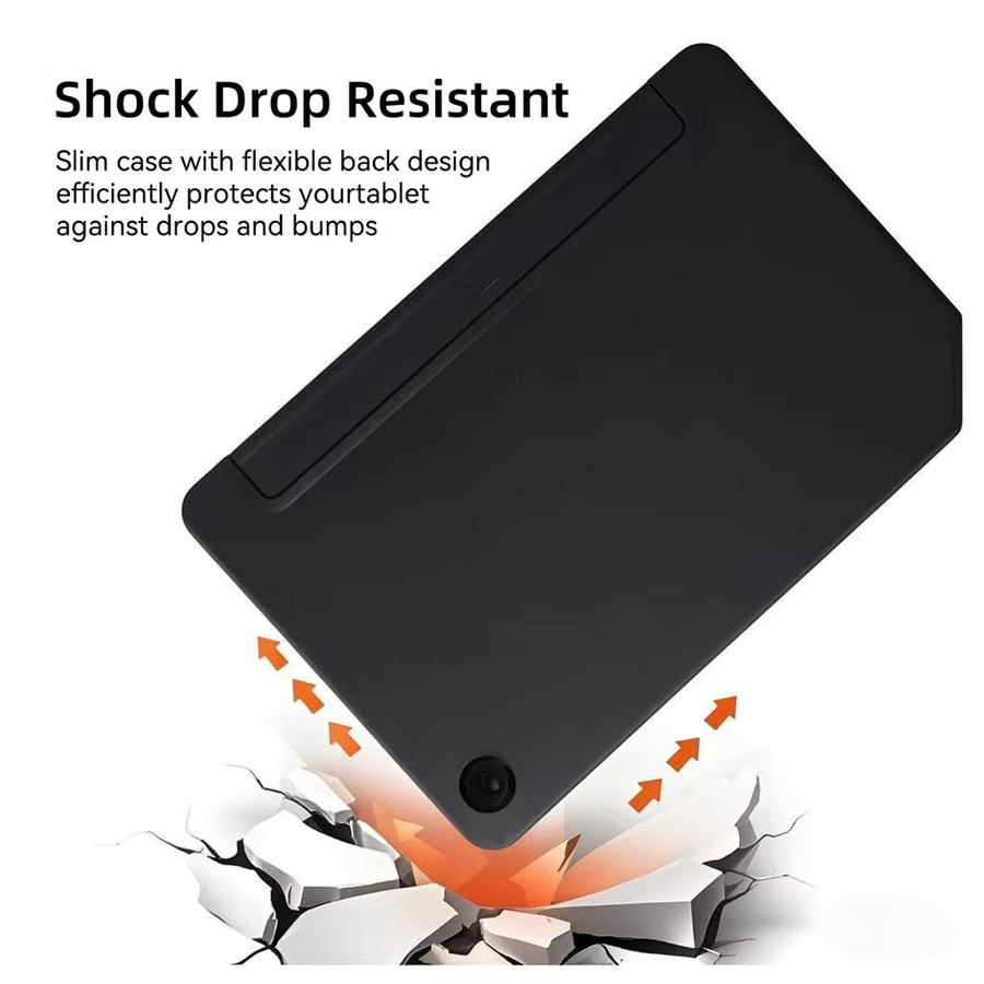 Magnetische Silikon-Hülle für Samsung Galaxy Tab A8 10,5 2021 SM-X200 SM-X205 SM-X207 als Smart Flip Cover in Blau und Schwarz - Bild 4