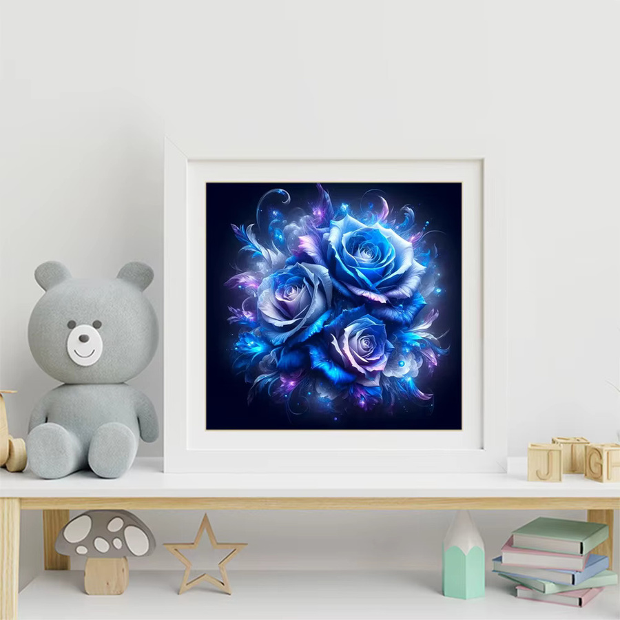 Evershine Diamant Mosaik Rose Blume, DIY Muster, Bunt / Mehrfarbig - Bild 3