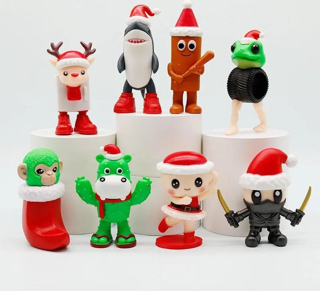 Fashnics Mini Tung tung tung Sahur Figuren, 8-teiliges Set, ab 14 Jahren - Bild 1
