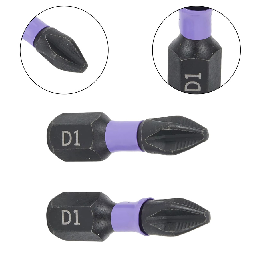 DAZZLEEX 2er Set Magnetische PH2 Kreuzschlitz Bits 25-150mm Anti-Slip und Schlagfest für Metall und Holzbearbeitung - Bild 4