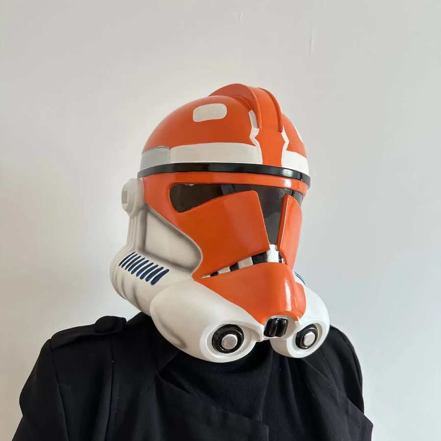 Luo Jiujiu Star Wars Imperial Stormtrooper Klon Trooper Helm Maske, Kunststoff, Weiß - Bild 2